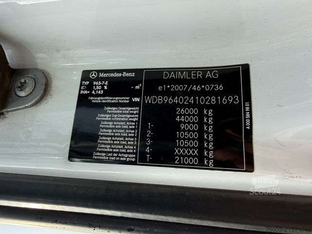 Plato nákladné auto Mercedes-Benz Arocs 2636 6X4 Kran Fassi F155