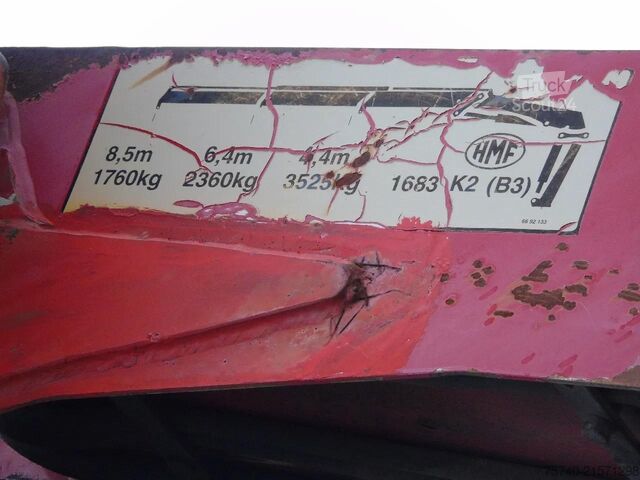 Tipper with crane DAF CF 85.380 + MANUAL + HMF 1680 + HYVA + 6X2