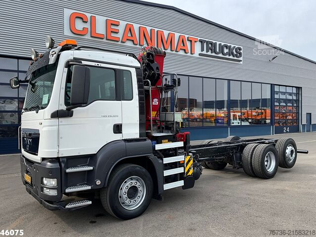 Fahrgestell mit Fahrerhaus Man TGS 26.320 HMF 18 Tonmeter laadkraan