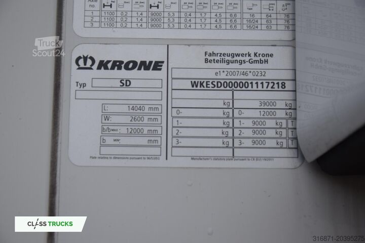 Reefer semitrailer KRONE SDR Cool Liner FP 60 ThermoKing SLXi 300