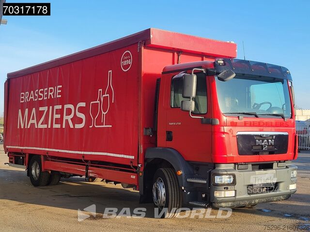 Плъзгащ се брезент MAN TGM 15.250 4X2 16tonner Curtainsides 2500kg Lad...