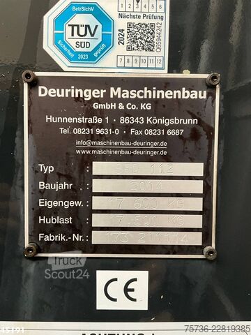 Containertransport Man TGS 35.480 Euro 6 8x4 Deuringer Garagetransporter