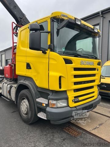 Standard tractor unit SCANIA R480 6x4 Holzkran