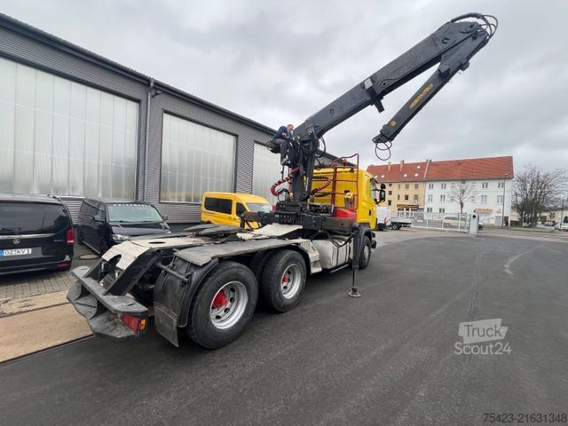 Standard tractor unit SCANIA R480 6x4 Holzkran