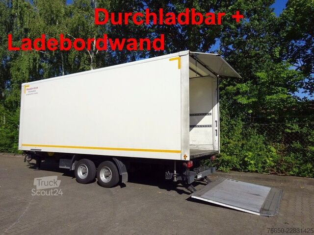 Remolque caja Möslein TKO 105 Schwebheim  Tandemkoffer, Ladebordwand + Durchladbar
