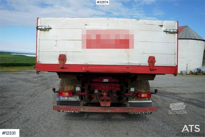 Crane Volvo FH12 6x2 hook lift truck with a PM 23 tm crane