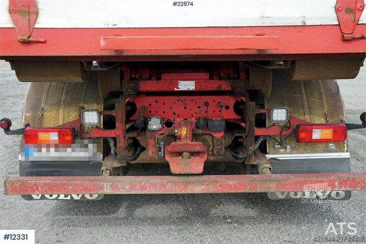 Crane Volvo FH12 6x2 hook lift truck with a PM 23 tm crane