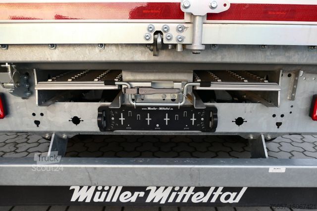 Lågbyggd trailer MÜLLER-MITTELTAL 18 to. Tand.-Stahl - Strong -3 Seiten mit Rampen