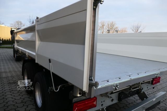 Lågbyggd trailer MÜLLER-MITTELTAL 18 to. Tand.-Stahl - Strong -3 Seiten mit Rampen