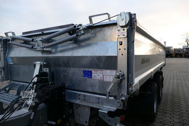 Lågbyggd trailer MÜLLER-MITTELTAL 18 to. Tand.-Stahl - Strong -3 Seiten mit Rampen