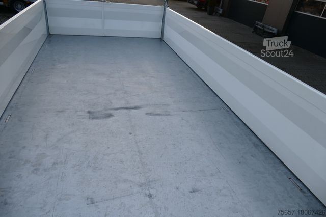 Tresidigt tippvagnssläp MÜLLER-MITTELTAL 18 to. Tand.-Stahl - Strong -3 Seiten mit Rampen