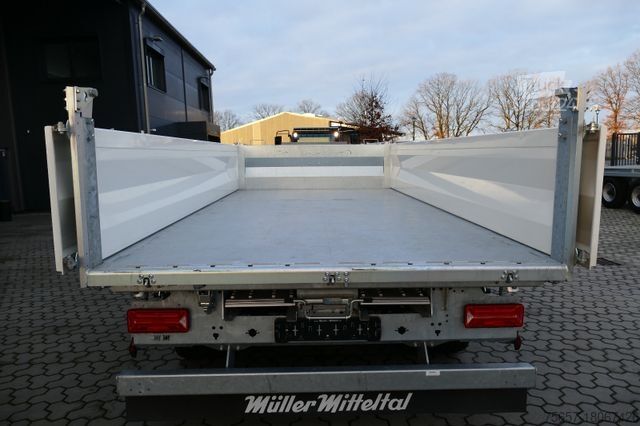 Tresidigt tippvagnssläp MÜLLER-MITTELTAL 18 to. Tand.-Stahl - Strong -3 Seiten mit Rampen