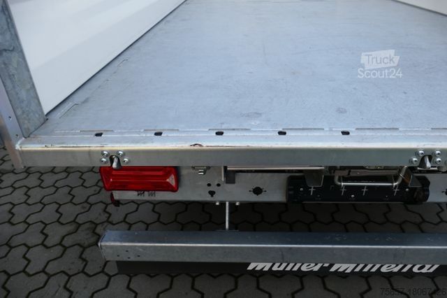 Tresidigt tippvagnssläp MÜLLER-MITTELTAL 18 to. Tand.-Stahl - Strong -3 Seiten mit Rampen