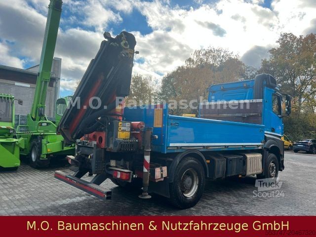 Camión de plataforma MERCEDES-BENZ Arocs 2158 / Palfinger PK 14002