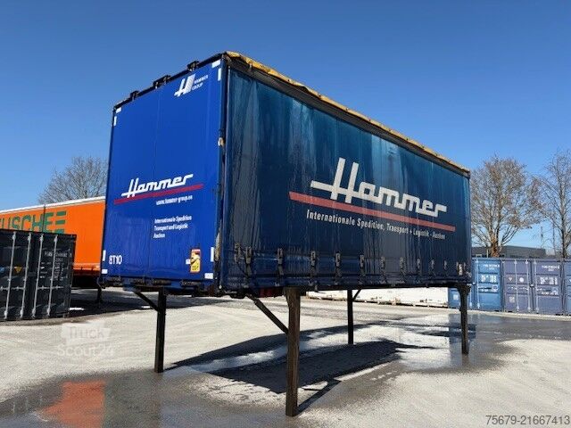 Nadwozie wymienne z platformą i plandeką Krone BDF System 7.450 mm lang