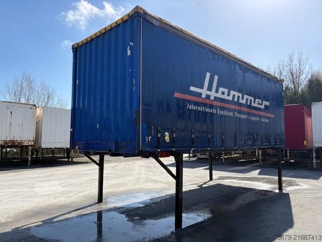 Nadwozie wymienne z platformą i plandeką Krone BDF System 7.450 mm lang