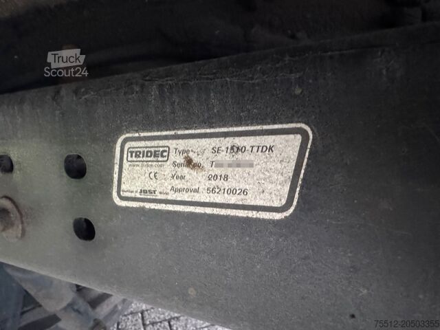 Sliding tarpaulins System 1-Axel / Tail Lift 2500 KG / Open Roof / Belgiu...