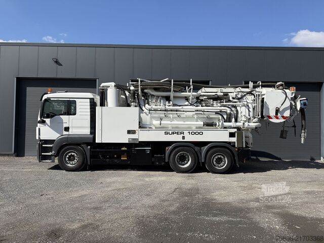 Sūkšanas automašīna, skalošanas automašīna MAN 28.440 Wiedemann 12m³ Kombi Recycler/WRG