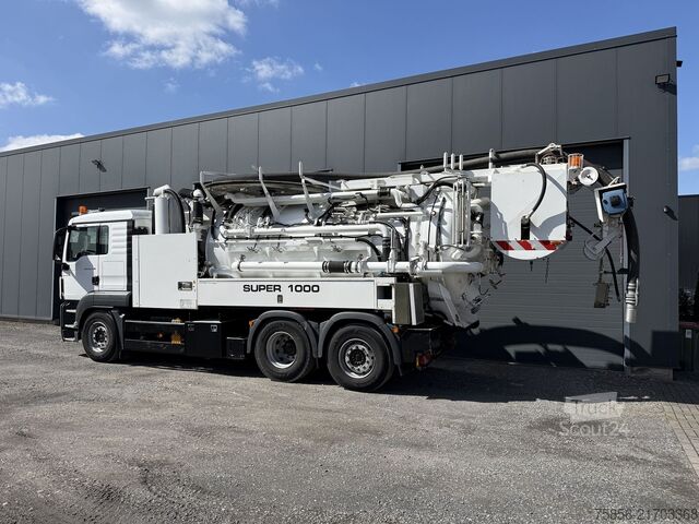 Sūkšanas automašīna, skalošanas automašīna MAN 28.440 Wiedemann 12m³ Kombi Recycler/WRG