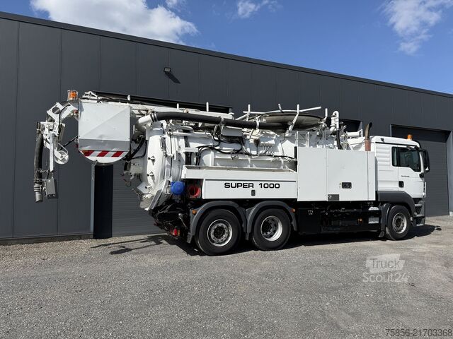 Sūkšanas automašīna, skalošanas automašīna MAN 28.440 Wiedemann 12m³ Kombi Recycler/WRG