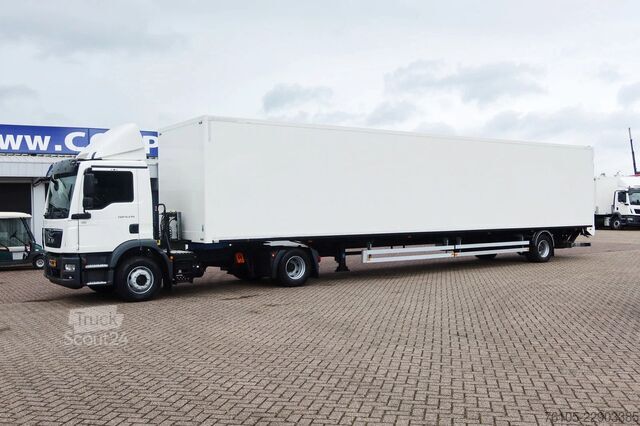 Estándar-SZM MAN TGM 15.290 Trekker + Heiwo city trailer geisole...
