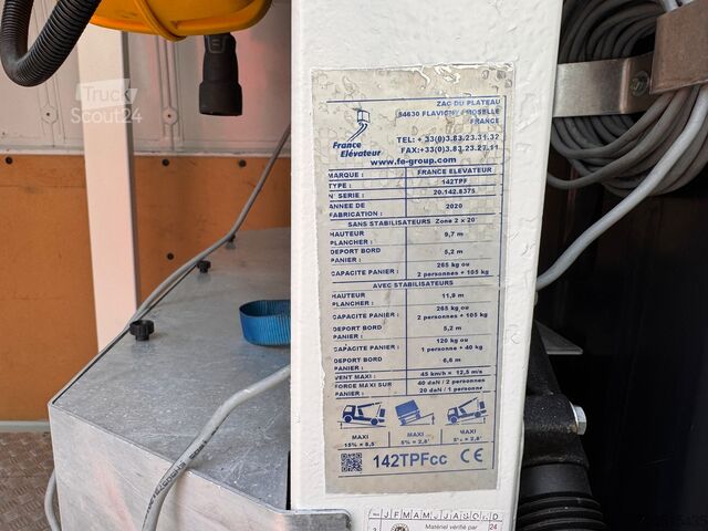 Aerial work platform Renault Master Steiger France Elevateur 142 TPFc