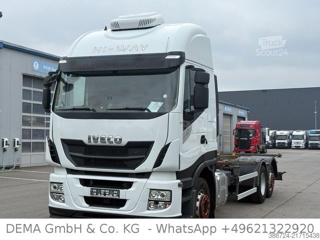 Camion porte-caisses amovibles IVECO MAGIRUS*E6d*A.Space*Retarder*Lift*Standklima*TÜV