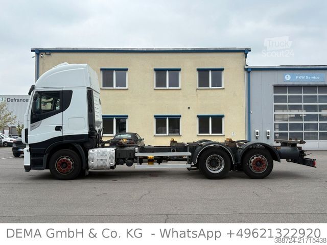Camion porte-caisses amovibles IVECO MAGIRUS*E6d*A.Space*Retarder*Lift*Standklima*TÜV