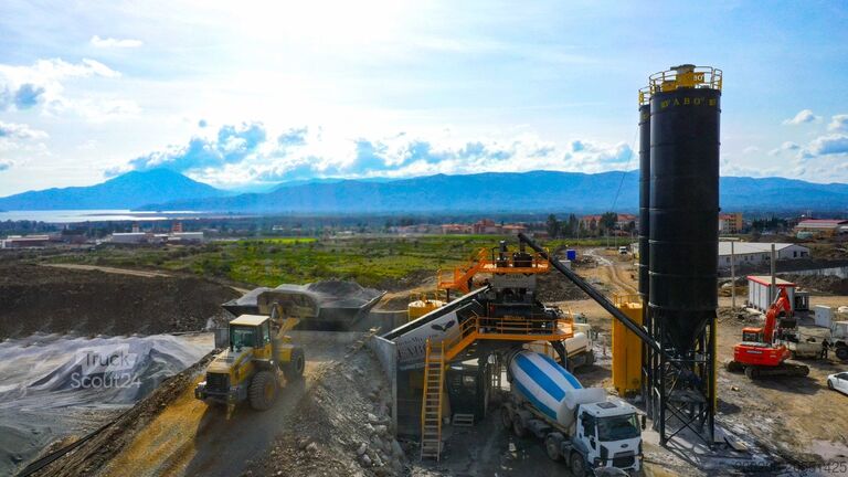 Mobiele betoncentrale FABO mobile concrete mixing plants Turbomix100 mobile concrete mixing plant