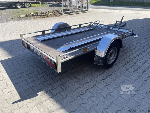 Motorsykkeltilhenger SARIS Motorradtransporter Tieflader Einachser