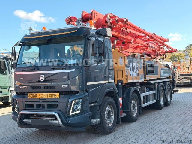 Samochód z pompą do betonu VOLVO FMX 460 8X4 Putzmeister BSF 42M/5 16.H