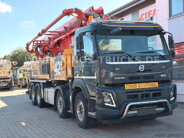 Samochód z pompą do betonu VOLVO FMX 460 8X4 Putzmeister BSF 42M/5 16.H