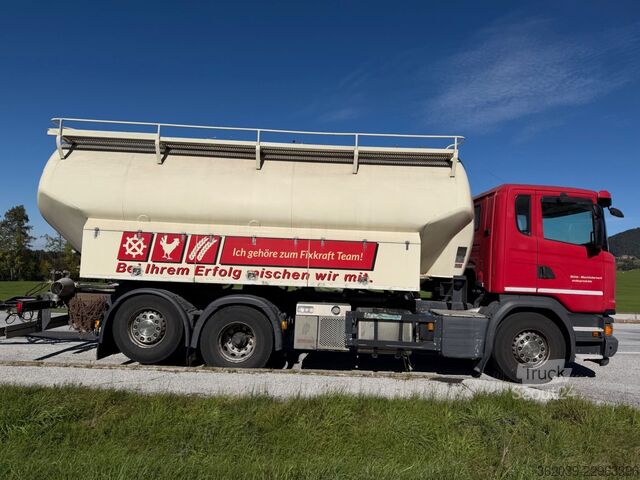 Vakumska cisterna SCANIA G-410 6X2 SILOWAGEN VOLLUFT LIFT GELENKTE HINTER