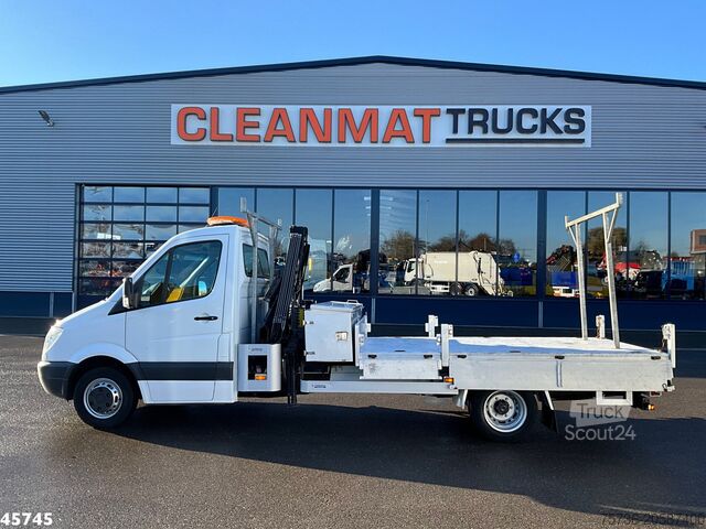 Vrachtwagen met kraan Mercedes-Benz Sprinter 513 2.2 CDI Hiab 2 Tonmeter laadkraan ...