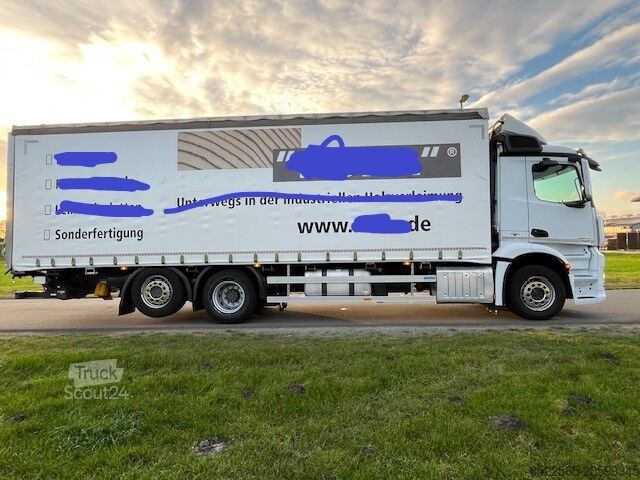 Plateau bâché Mercedes Benz Antos 2545