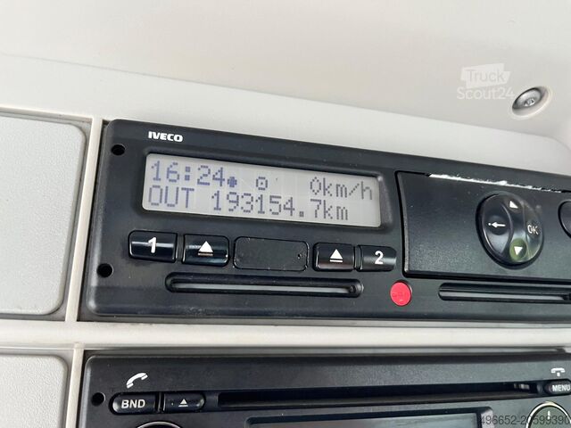 Kraan op vrachtwagen gemonteerd Iveco eurotrakker