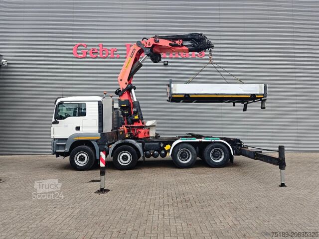 Kranbil MAN TGS 35.400 8x4 Palfinger PK 85002 9 x Hydr. 1 x...