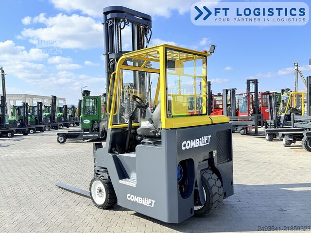 štvorcestný vysokozdvižný vozík Combilift CB4500 GAS TRIPLEX 6400 FORK POSITIONER