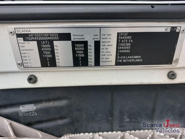 Standart çekici ünitesi Scania R 410 LA4X2MNA Euro 6 Topline Streamline