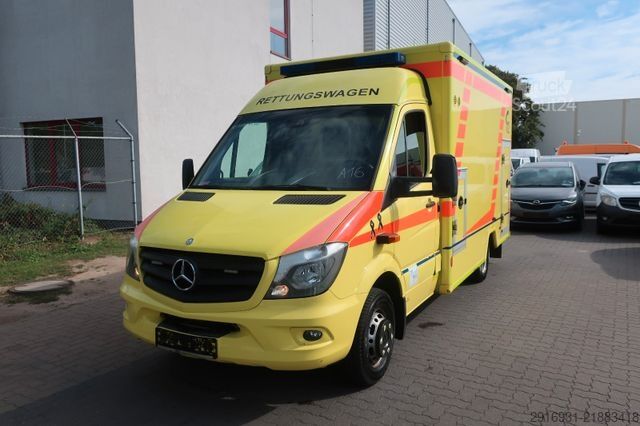 Brandbil MERCEDES-BENZ Sprinter 519 CDI RTW / 1. Hand /SHZ / Fzg Nr:A16