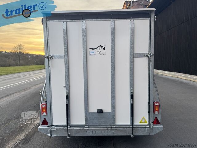 Kofferanhänger SIRIUS Kofferanhänger Cargo375 371x171cm Höhe:191cm 2,5t.