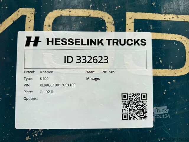 Schubboden Knapen Trailers K100 92m3 Cargo Floor 10MM BPW