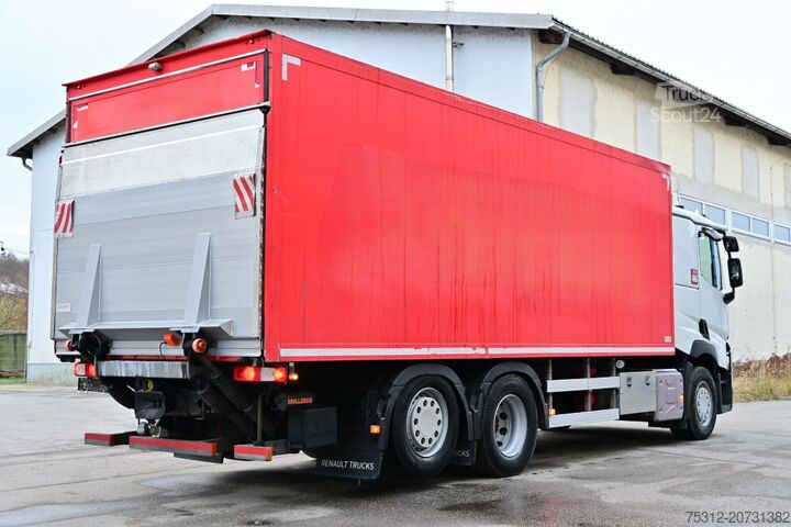 LKW mit Kofferaufbau Renault T440 6x2 E6 Retarder AHK LBW Isokoffer Lift Lenk