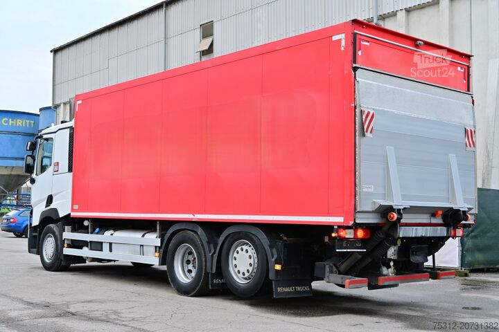 LKW mit Kofferaufbau Renault T440 6x2 E6 Retarder AHK LBW Isokoffer Lift Lenk