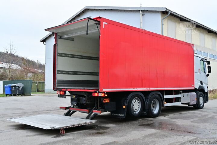 LKW mit Kofferaufbau Renault T440 6x2 E6 Retarder AHK LBW Isokoffer Lift Lenk