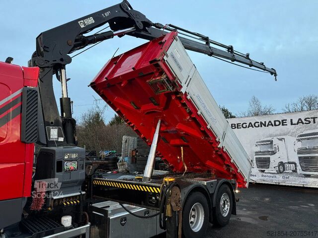 Tipper with crane Volvo FMX 410 6x2*4, Tipper & Crane, 2015