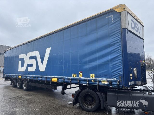 Atvērta puspiekabe ar tentu Schmitz Cargobull Semitrailer Curtainsider Mega