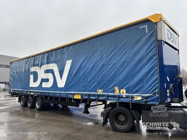 Atvērta puspiekabe ar tentu Schmitz Cargobull Semitrailer Curtainsider Mega