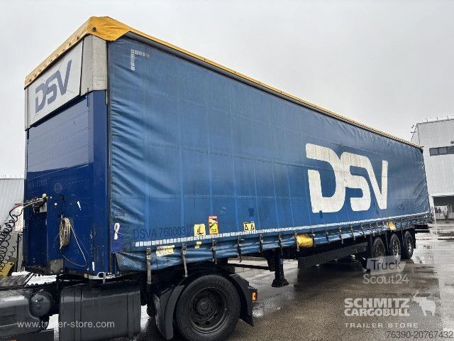 Atvērta puspiekabe ar tentu Schmitz Cargobull Semitrailer Curtainsider Mega