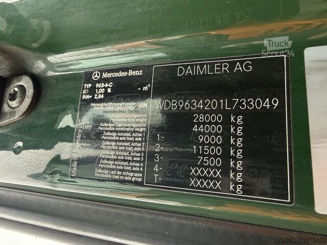 Štandardný ťahač Mercedes-Benz Actros 2542 6X2 Kran Fassi F335 bis 22.5 Meter